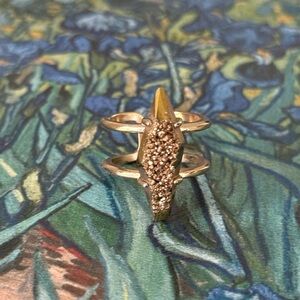 Kendra Scott Bronze Drusy Adjustable Gold ring